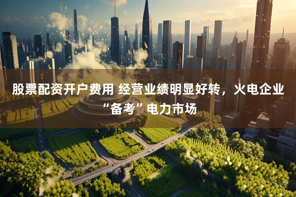 股票配资开户费用 经营业绩明显好转，火电企业“备考”电力市场